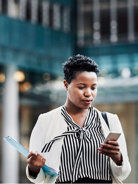 Woman on phone