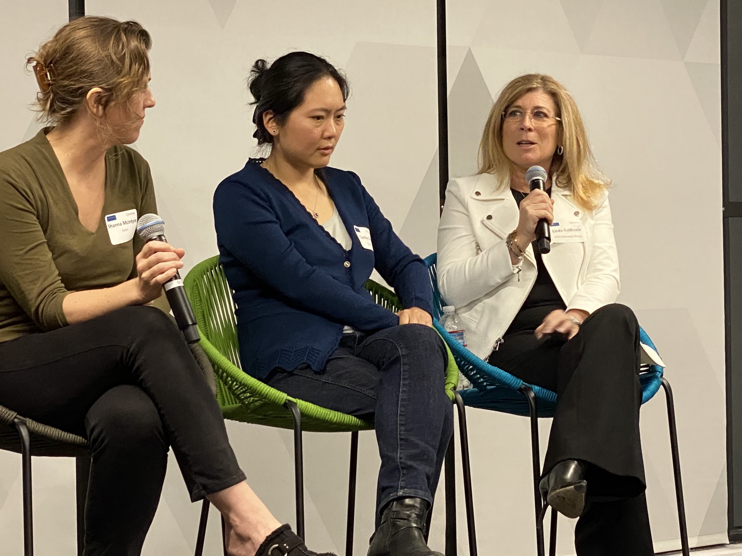 Panelists — Shanna McIntyre, Cynthia Chen, and Linda Goldstein