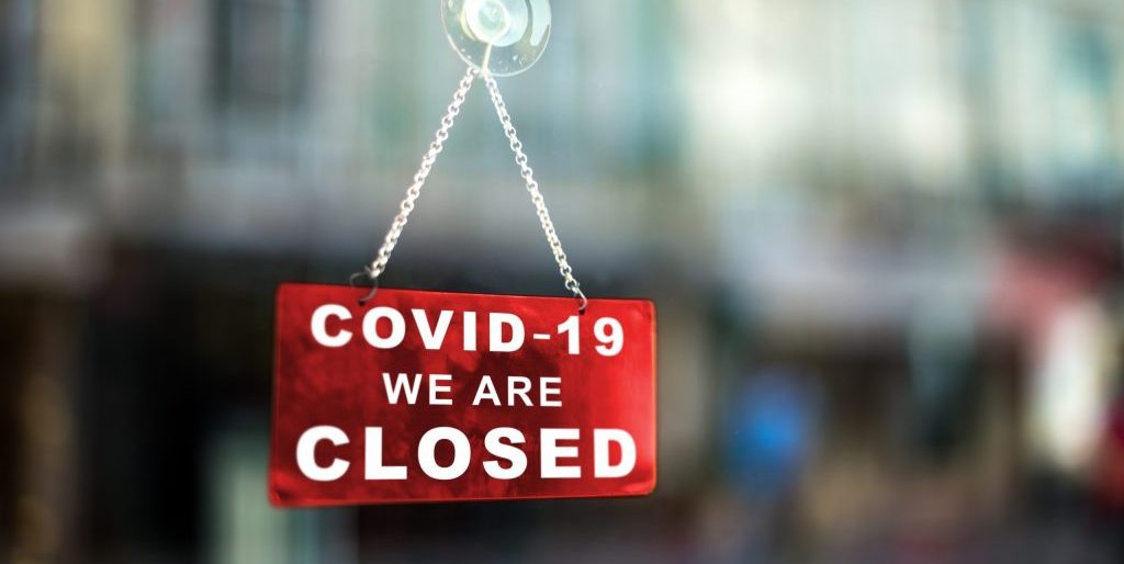 Closed business due to Coronavirus